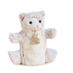 DOUDOU ET COMPAGNIE - DOUCE MARIONNETTE CHAT CRÈME  25CM